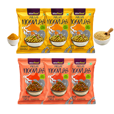 MILLET NOODLES COMBO - YUMMY MASALA AND KOREAN CHILLI