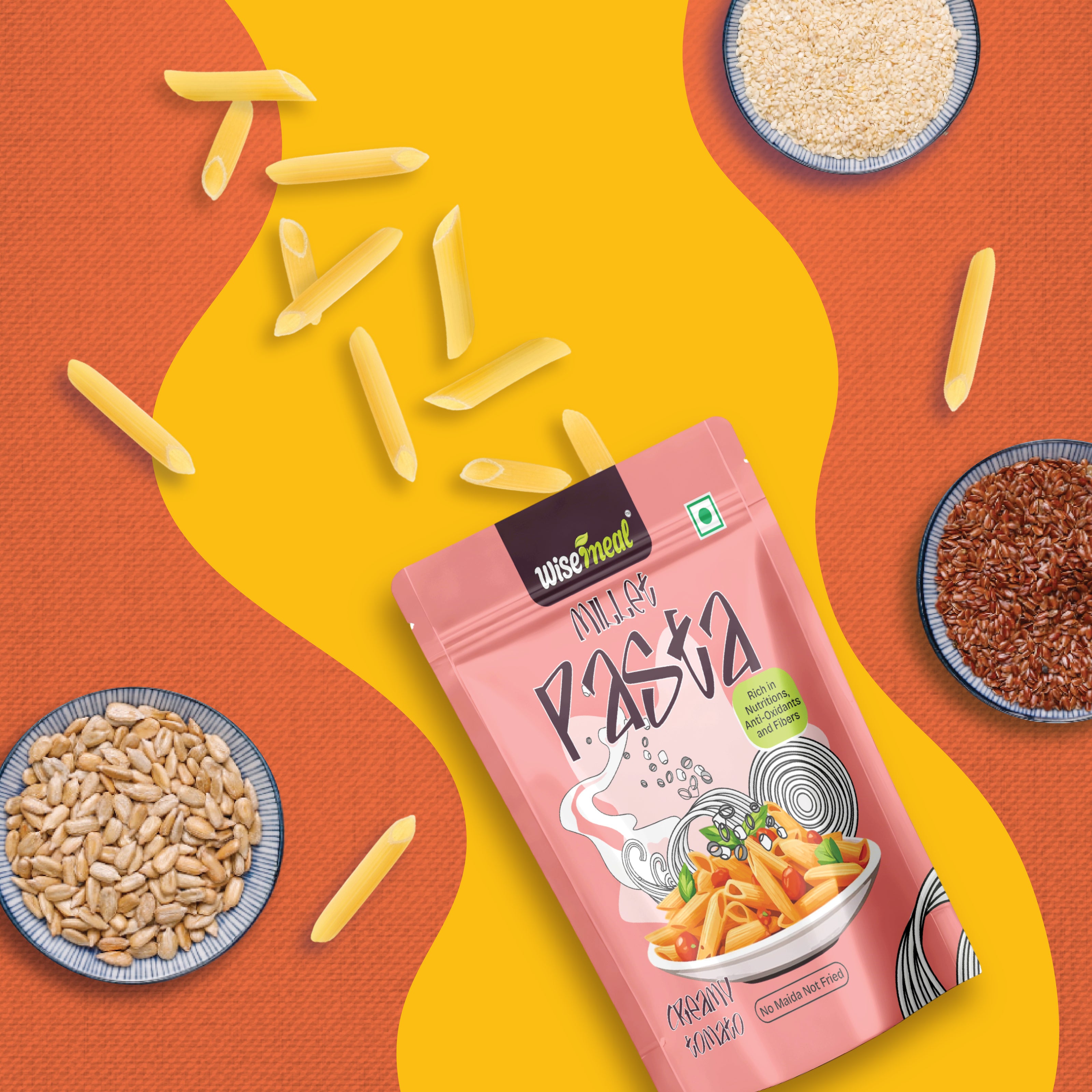 Millet Pasta - Creamy Tomato Flavor - No Maida - No preservatives