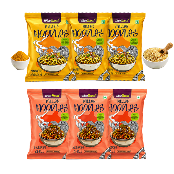 MILLET NOODLES COMBO - YUMMY MASALA AND KOREAN CHILLI