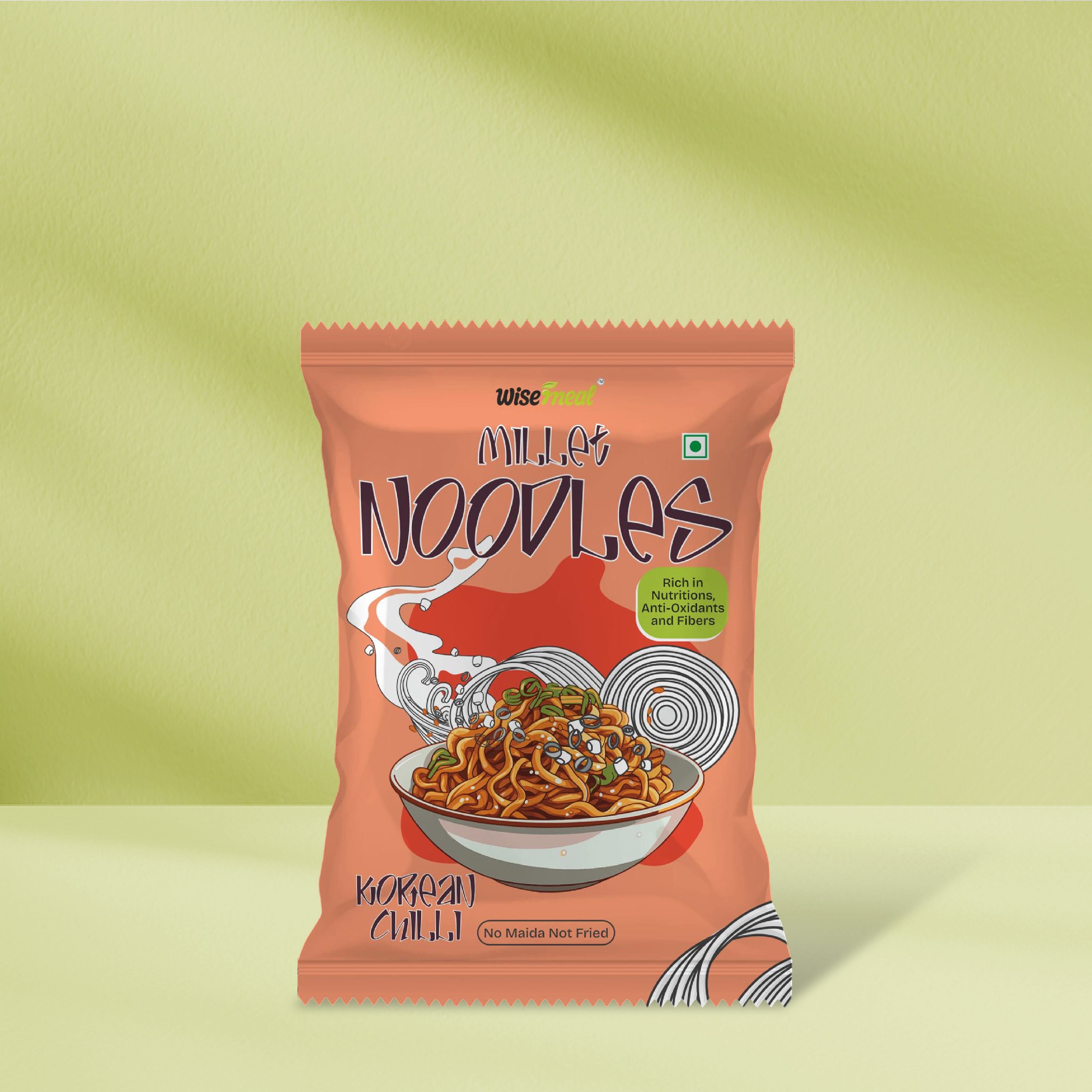 Millet Noodles - Korean Chilli Flavor - No Maida - Not Fried