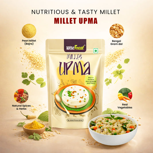 Wisemeal Millet Chilla and Upma Combo