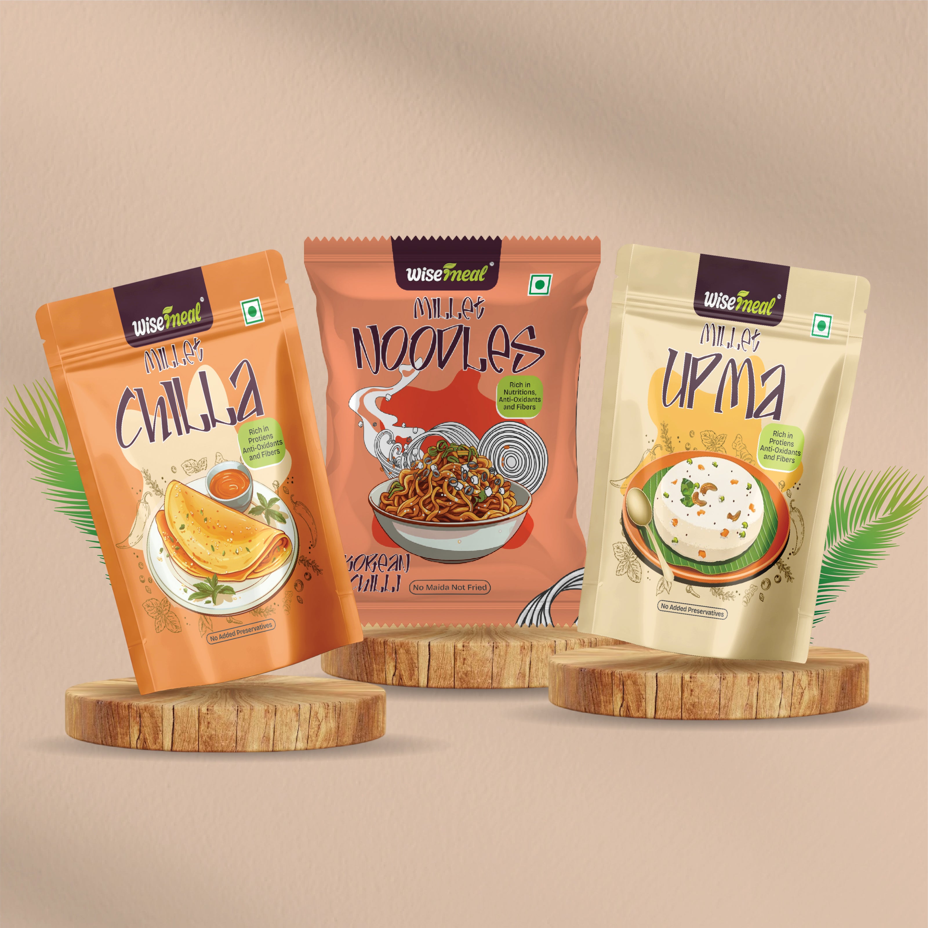 Millet Chilla - Millet Upma - Millet Noodles