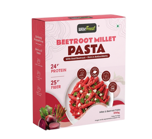 WiseMeal Beetroot & Ragi Millet Pasta – Protein Rich Healthy Pasta