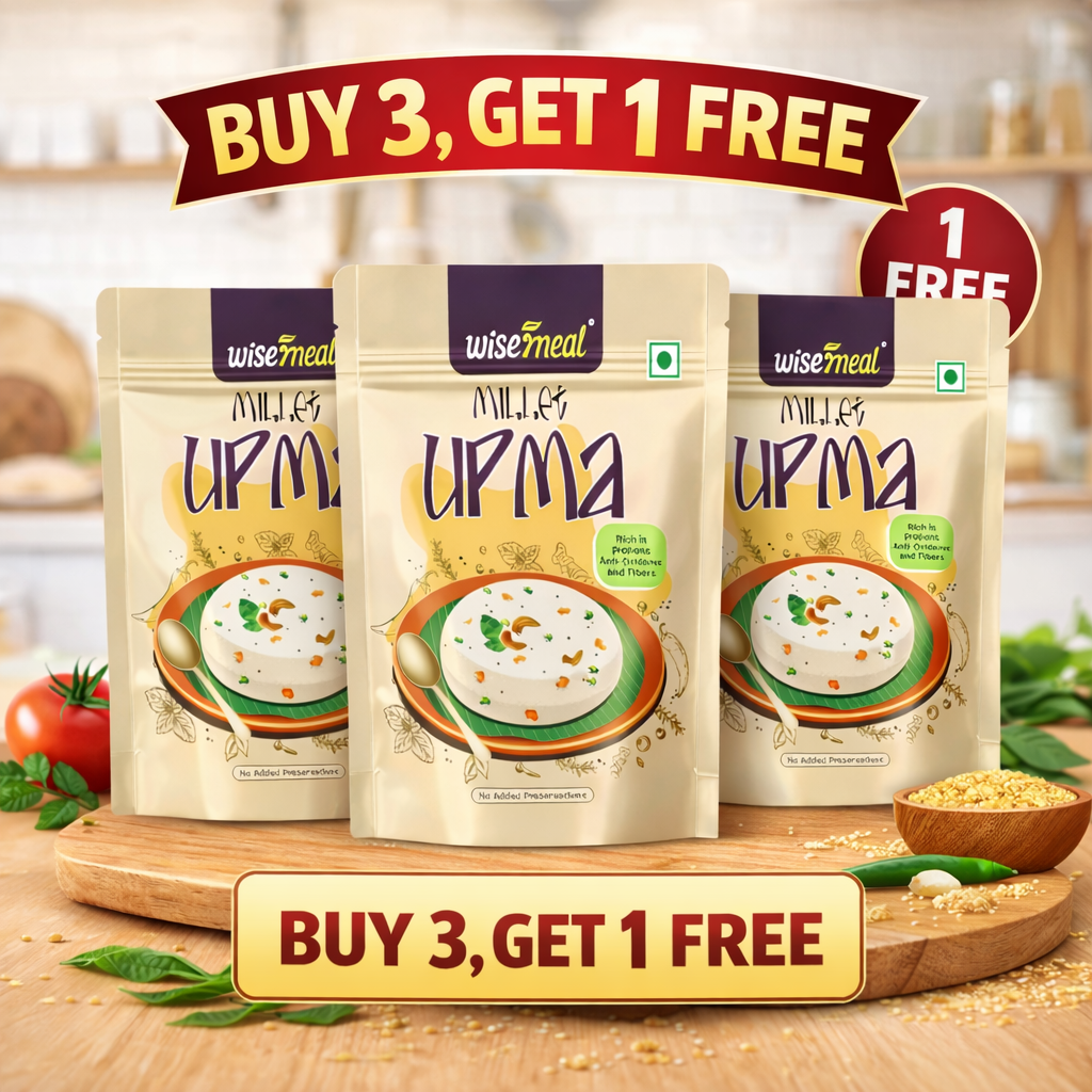 WISEMEAL MILLET UPMA BUY 3 GET 1 FREE