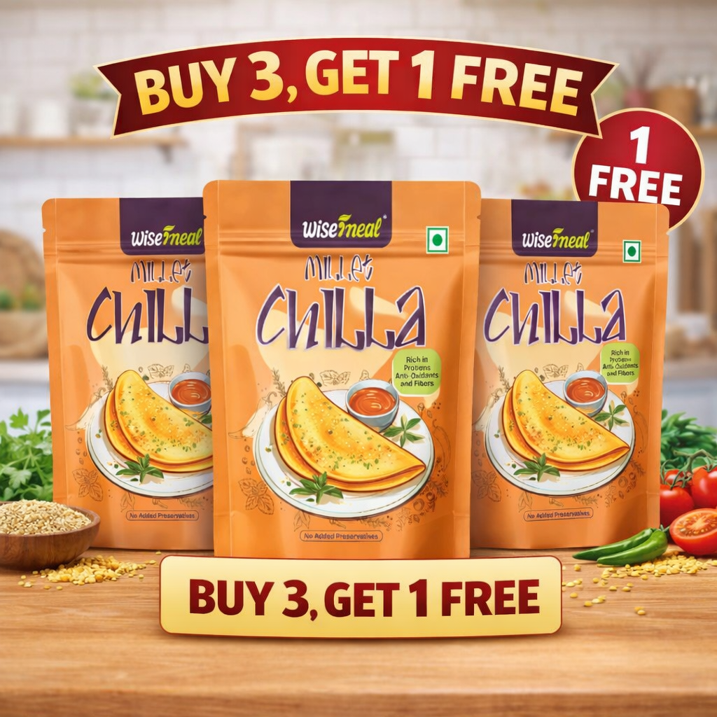 WISEMEAL MILLET CHILLA BUY 3 GET 1 FREE