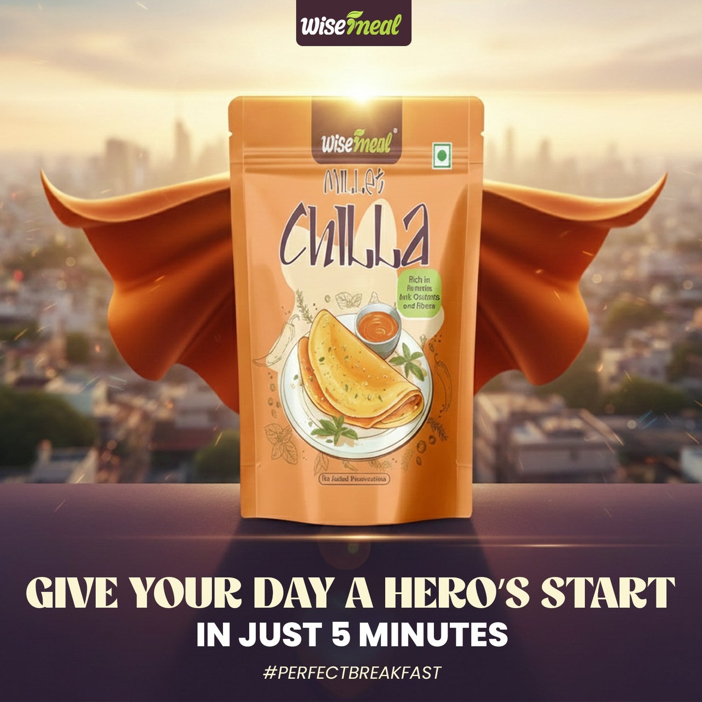 WISEMEAL MILLET CHILLA BUY 3 GET 1 FREE