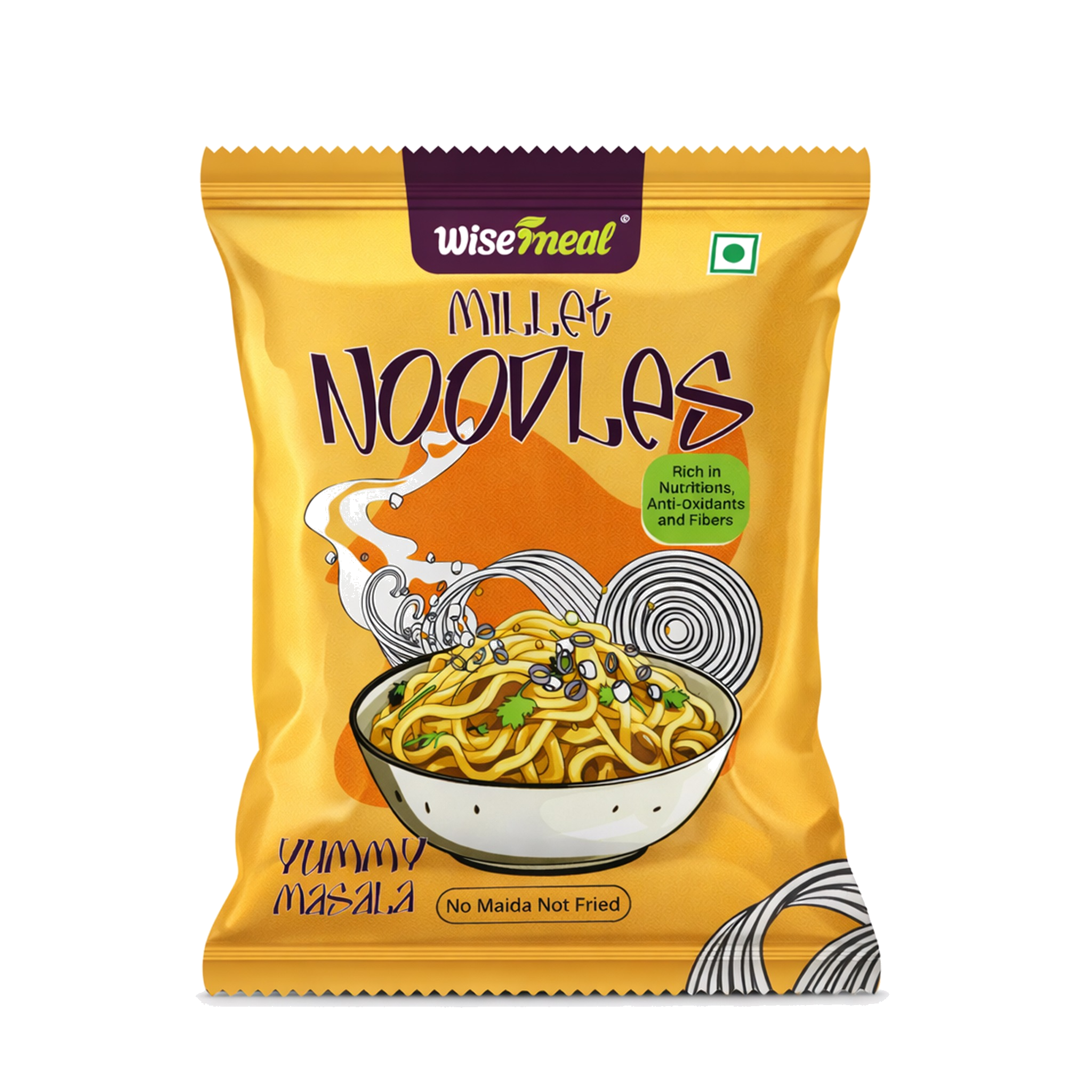 WiseMeal Yummy Masala Millet Noodles – Healthy Instant Millet Noodles